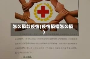 怎么捐款疫情(疫情捐赠怎么捐)