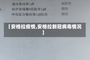 【安格拉疫情,安格拉新冠病毒情况】