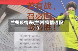 兰州疫情表(兰州 疫情通报)