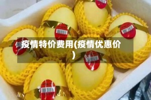疫情特价费用(疫情优惠价)