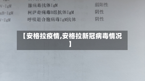 【安格拉疫情,安格拉新冠病毒情况】-第1张图片