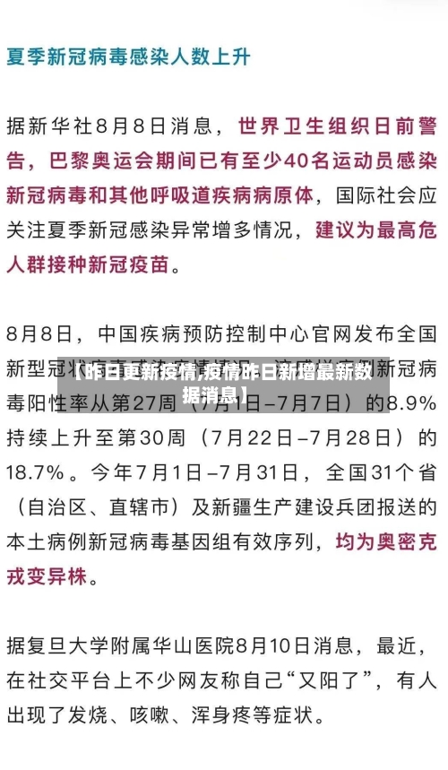 【昨日更新疫情,疫情昨日新增最新数据消息】-第3张图片