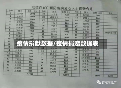 疫情捐献数据/疫情捐赠数据表-第1张图片