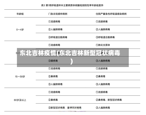 东北吉林疫情(东北吉林新型冠状病毒)-第1张图片